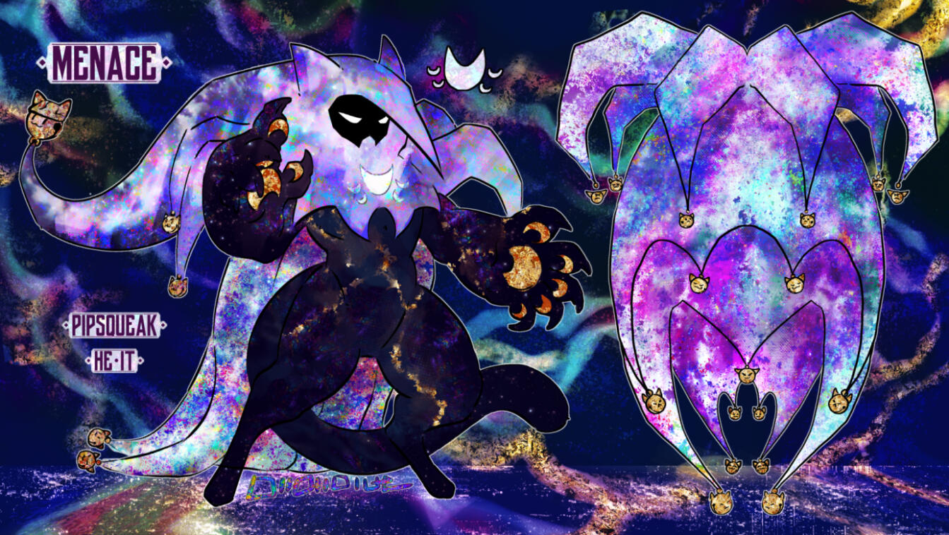 Reference Sheet, sketch done by irascibleShadowscape